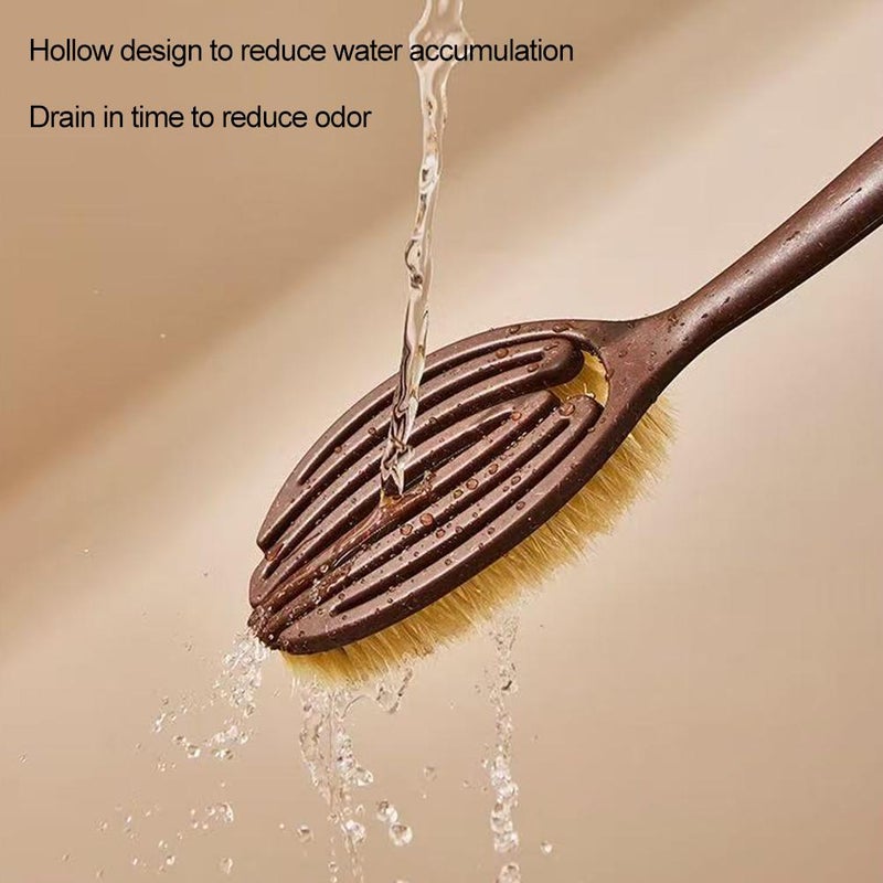 Back Scrubber for Shower,14.4" Coconut Fiber Bristle Bath Brush for Men and Women,Shower Back Scrubber Body Washer for Bath or Dry Brushing - Image 4